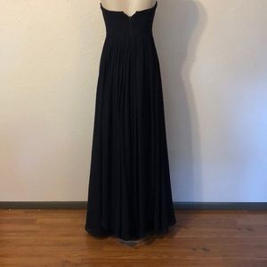 Jenny Yoo Dresses - Navy strapless chiffon floor length dress Jenny Yoo Dresses - Navy strapless chiffon floor length dress